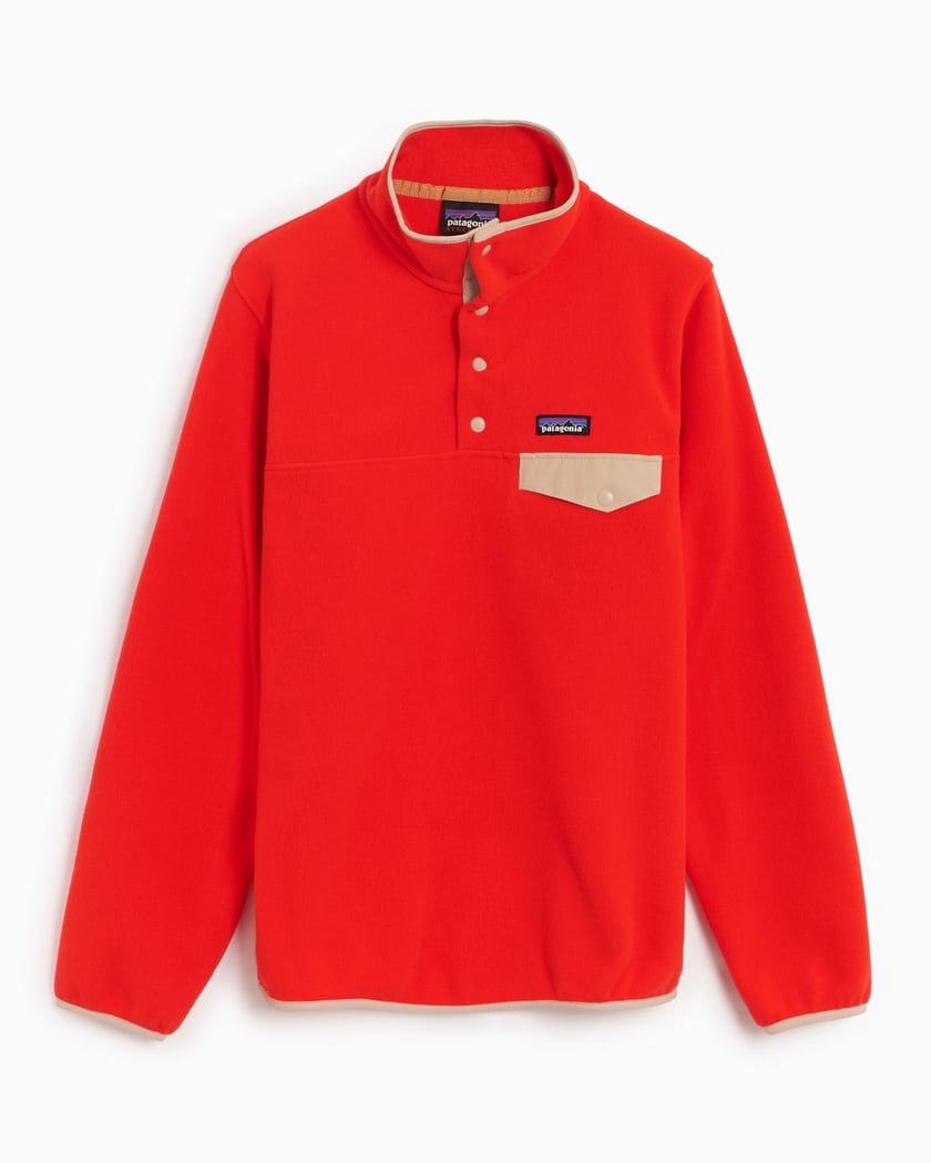 Patagonia Lightweight Synchilla Snap-T Women's Fleece Jacket Red
