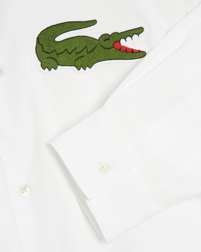 Comme Des Garçons Shirt x Lacoste Men's Woven Shirt White FL