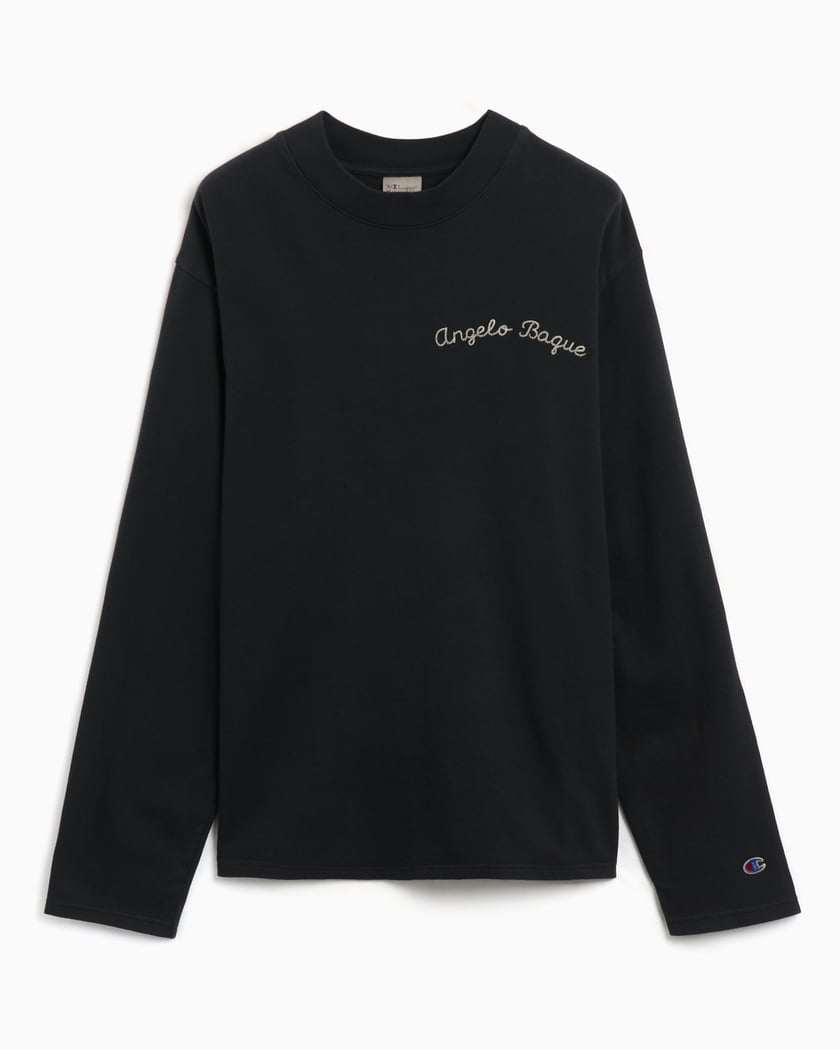Black champion long sleeve shirt on sale