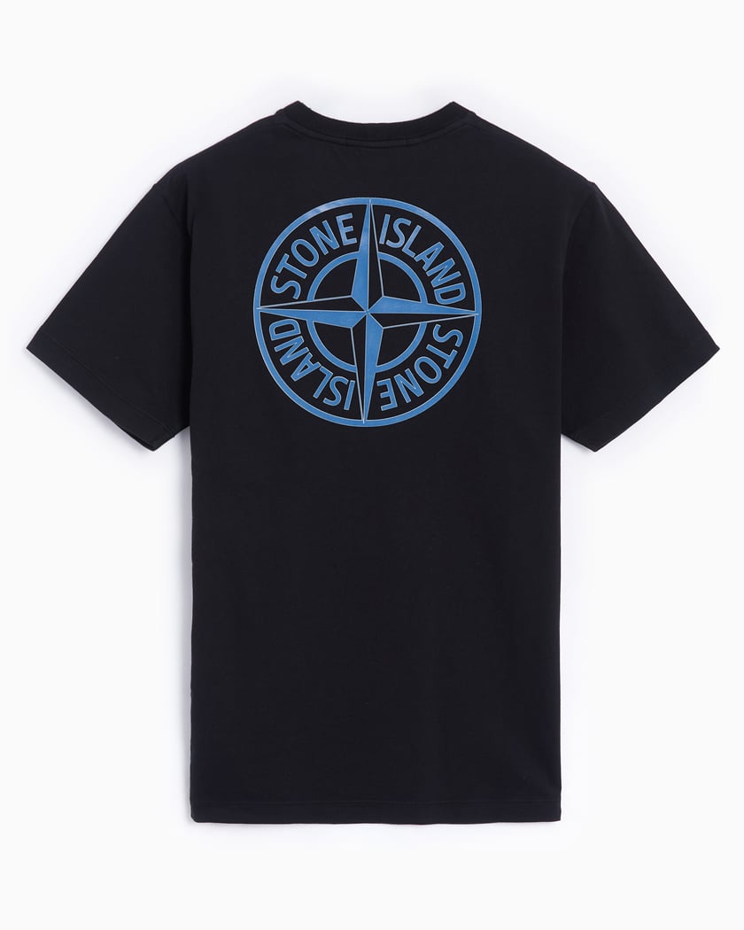 Stone Island Logo Men s T Shirt Black 81152NS81 V0029 FOOTDISTRICT