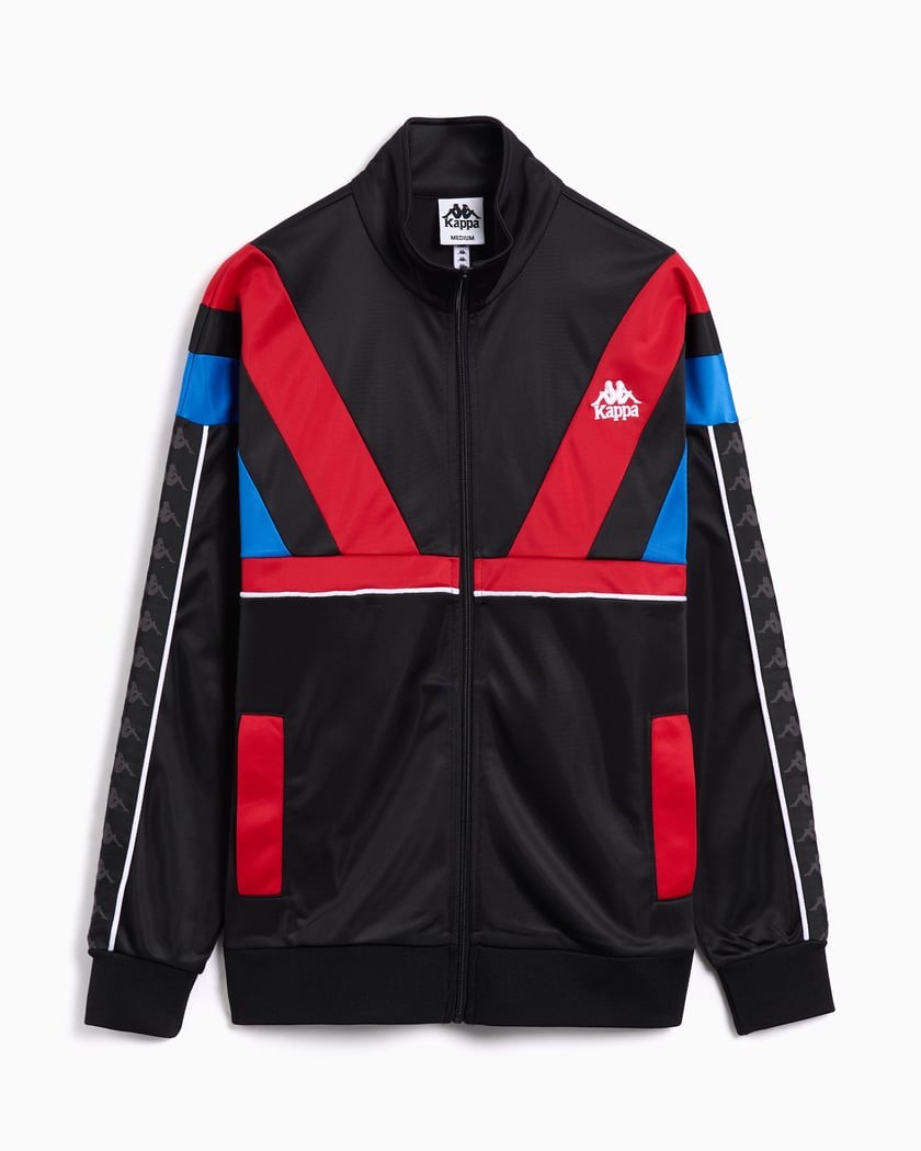 Track Jacket Kappa 222 Banda Orlando para homem Preto 331V5ZW-AZ1
