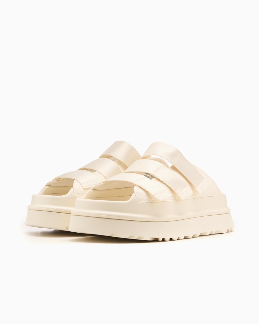 UGG® Women's GoldenGlow Slide Beige 1167430-JSM | FOOTDISTRICT