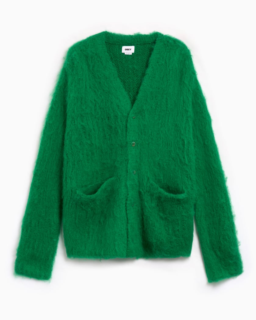 OBEY Clothing Patron Men's Cardigan Men's Cardigan Green 151010025