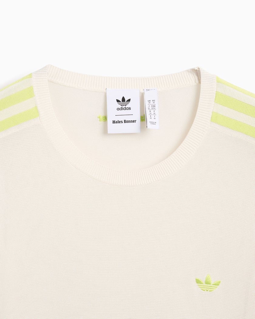 adidas Originals x Wales Bonner Men s Knit Long Sleeve T Shirt WeiB IZ1889 FOOTDISTRICT