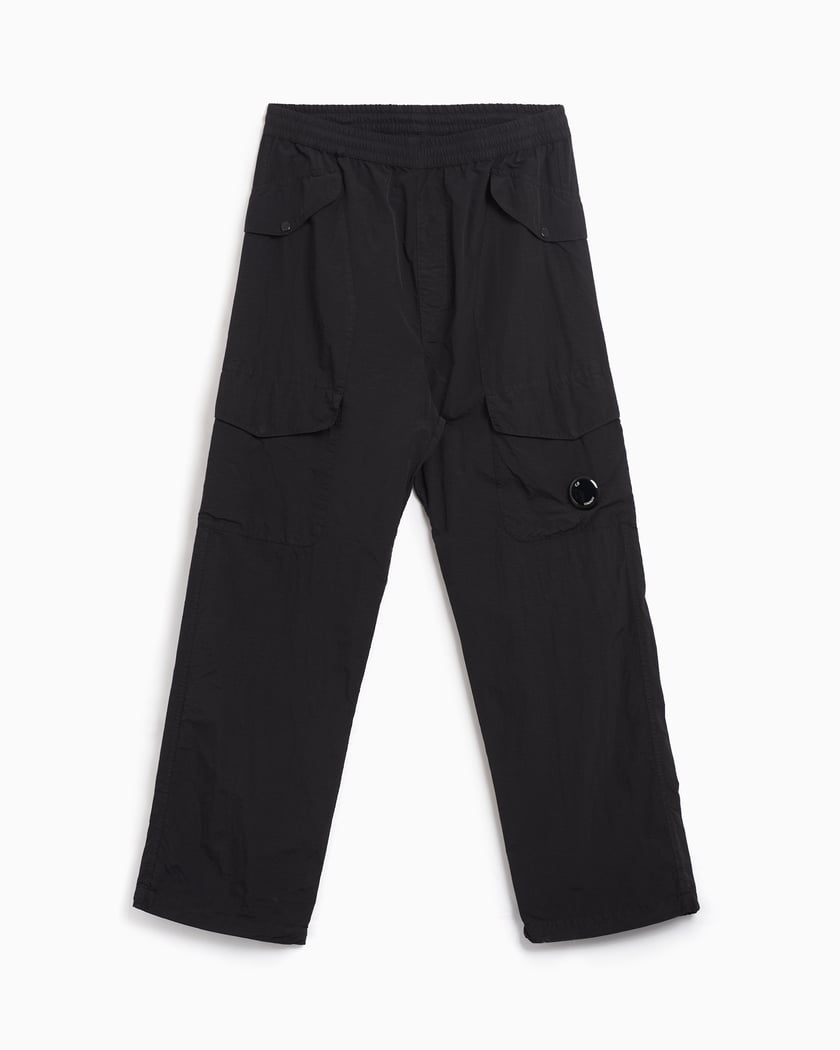CP Company Men s Flatt Nylon Loose Utility Pants Black 17CMPA198A005991G 999 FOOTDISTRICT