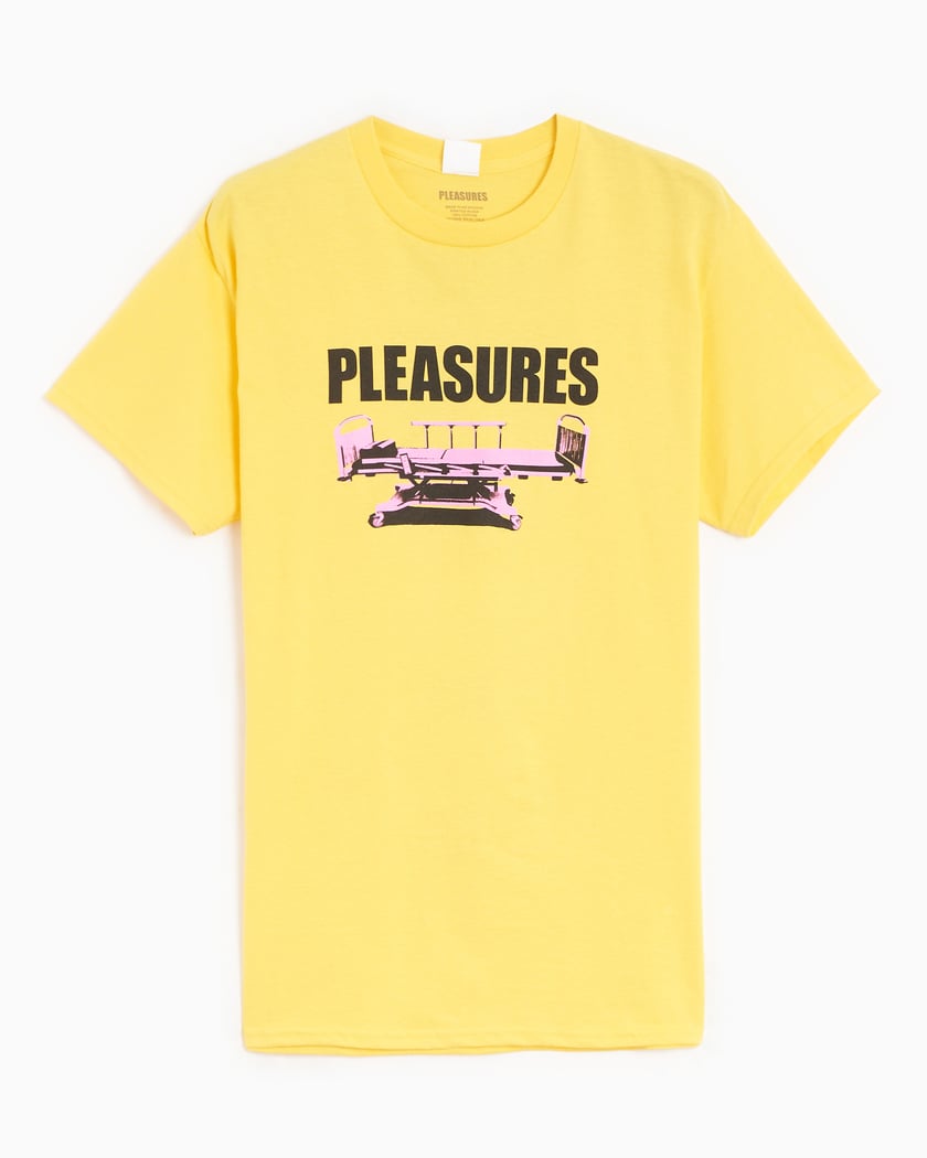 Pleasures Bed Men's TShirt Amarelo P23F048YELLOW FOOTDISTRICT