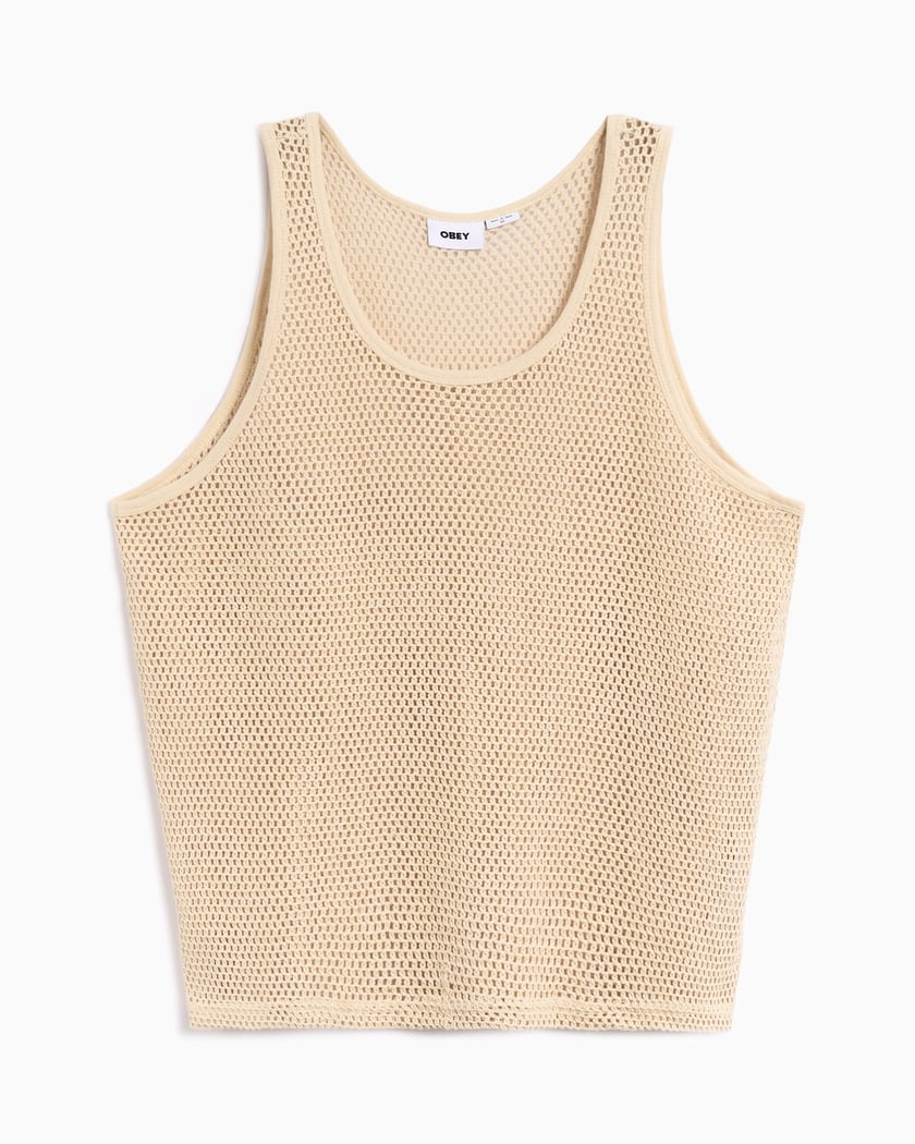 CMMN SWDN mesh tank top(OURS 着用品) CMMN SWDN メッシュタンクトップ L ベージュ ours