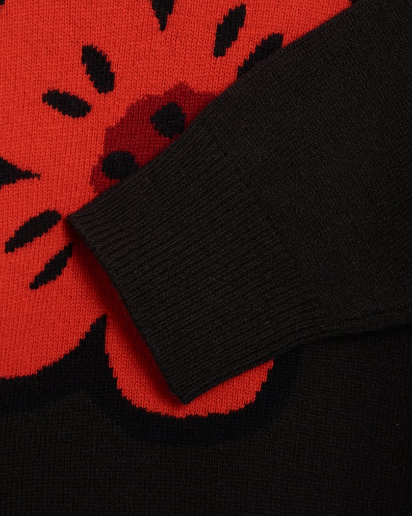 Kenzo Boke Flower Men s Sweater Schwarz FE65PU4873LD 99J FOOTDISTRICT