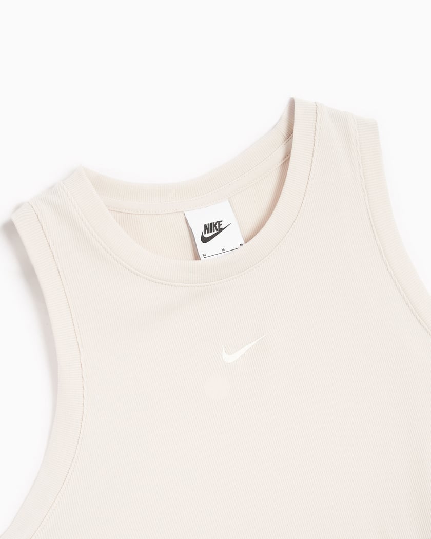 Nike Sport Essentials Ribbed Womens Tank Top Beige FB8279-104 – Shoe Palace