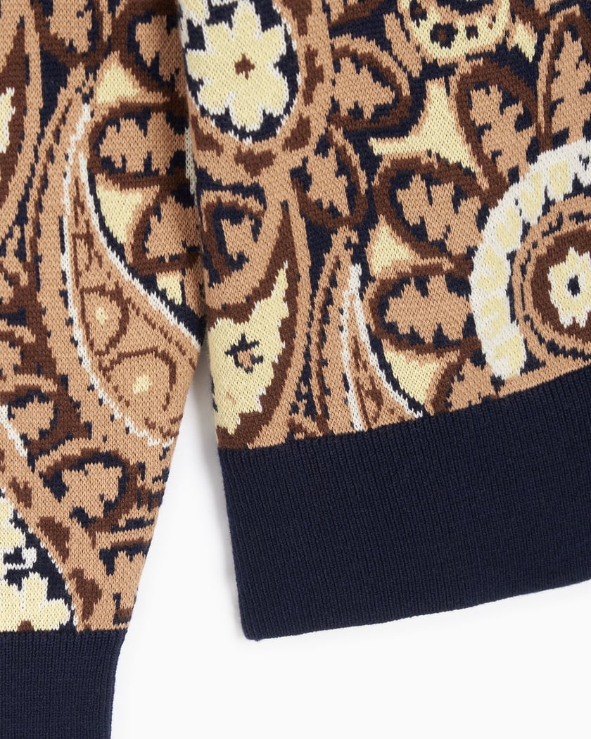 Drôle de Monsieur Paisley Men's Cardigan Multi C-CA115-CO081