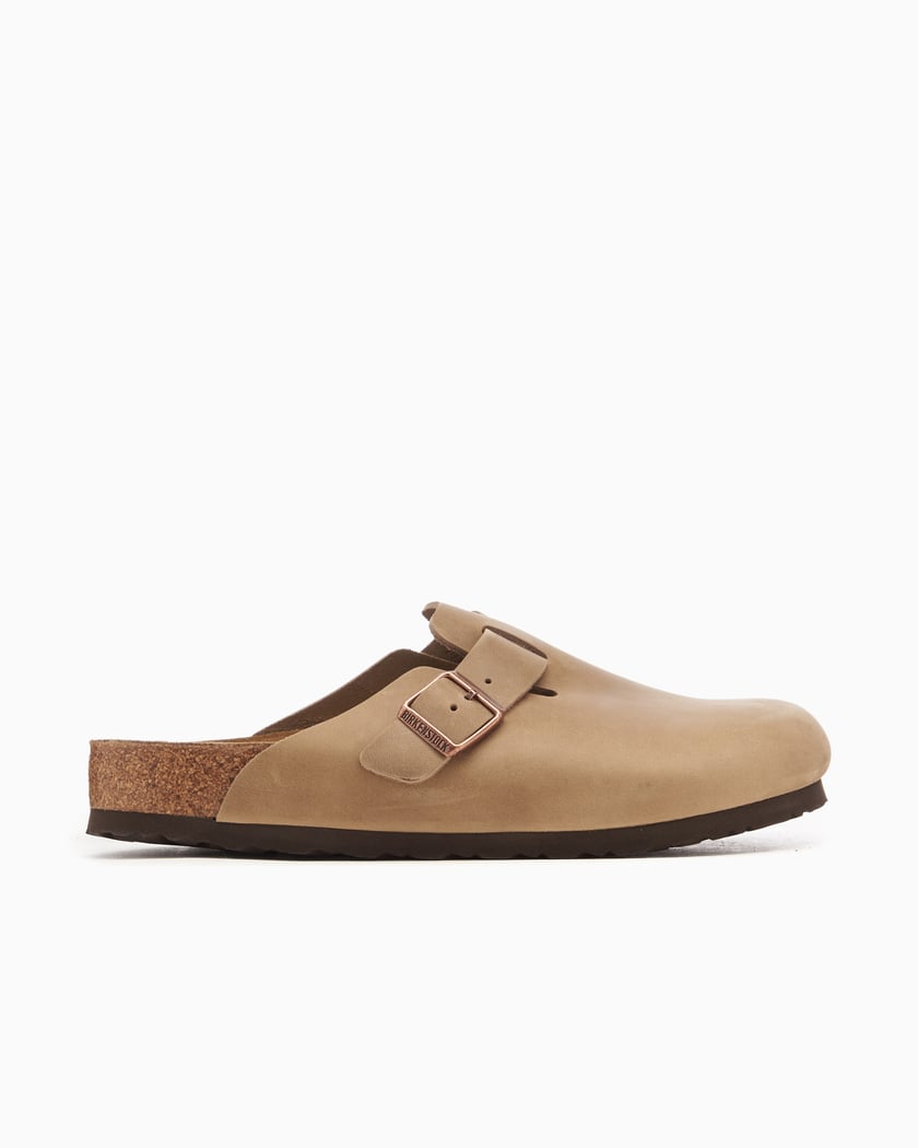 BIRKENSTOCK Boston Natural Leather Oiled Regular Beige 960811 FOOTDISTRICT