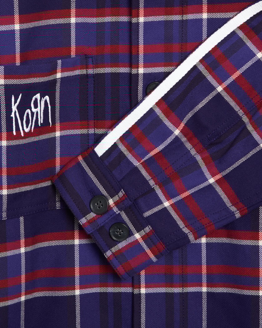adidas Originals x Korn Men's Overshirt Jacket Purple JG1334 adidas Originals x Korn Men's Overshirt Jacket Purple JG1334