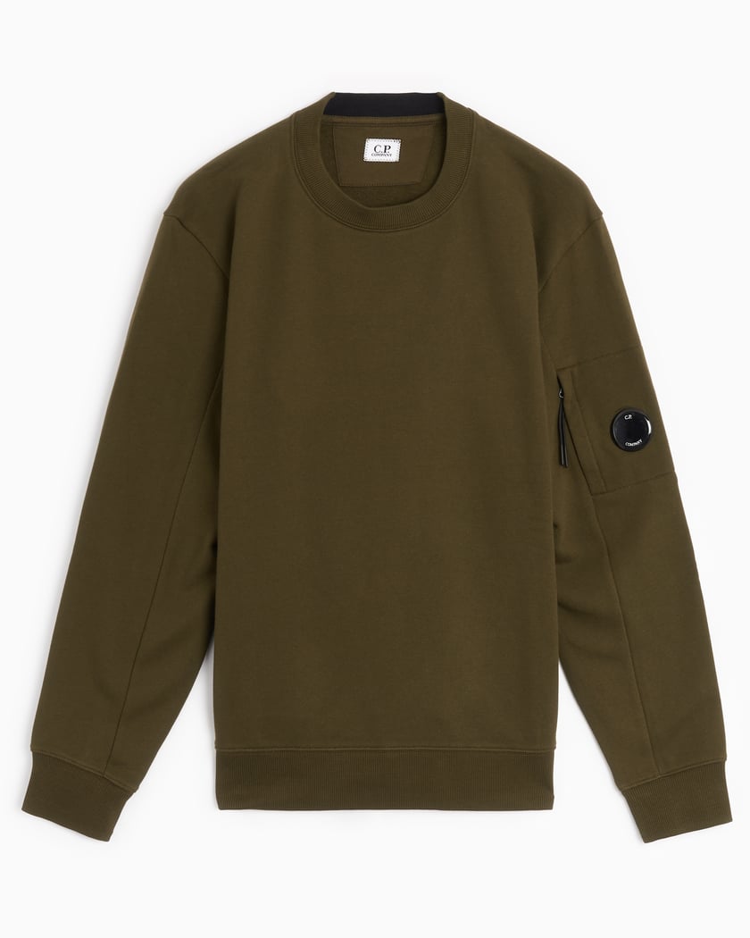 C.P. Company Men s Raised Fleece Sweatshirt Vert 15CMSS022A005086W