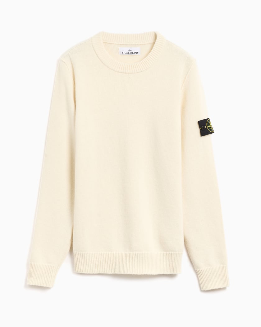 Maglione bianco stone island store