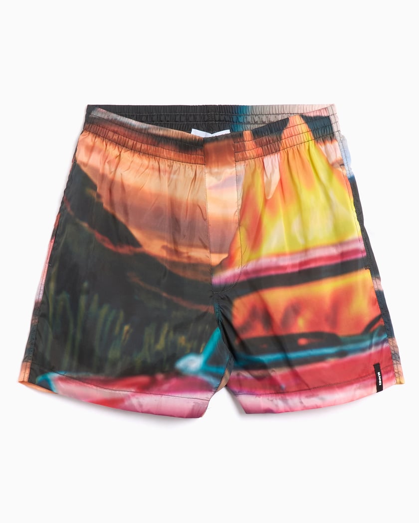 Sunnei Tropical Aurora Men's Elastic Shorts Multi RTWXBOT029