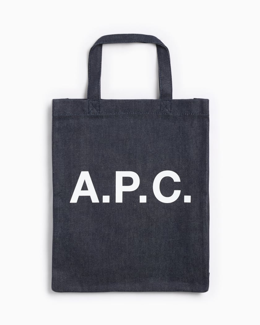 A.P.C. Lou Mini Anses Unisex Tote Bag Blau COCSX M61569 IAI FOOTDISTRICT