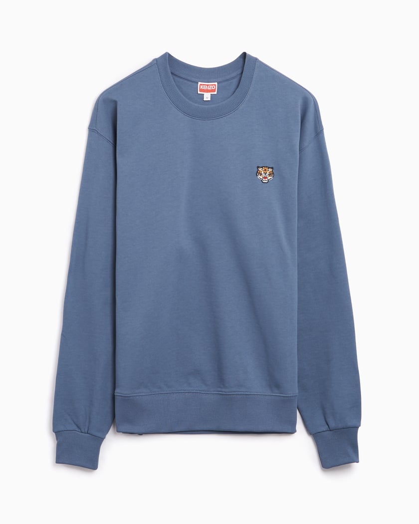 Kenzo Lucky Tiger Men s Sweatshirt Blu FE55SW2084MF 67 FOOTDISTRICT