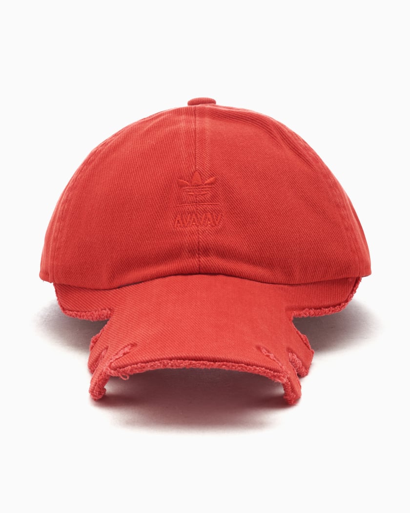 adidas Originals x AVAVAV Slashed Unisex Cap Red JG8832 FOOTDISTRICT