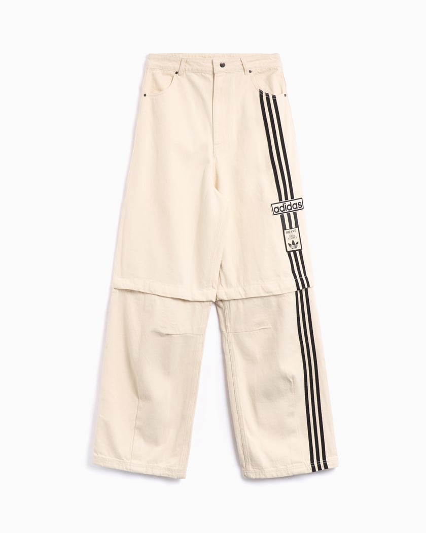 Calças de ganga Relaxed adidas Originals para mulher Branco JD5618
