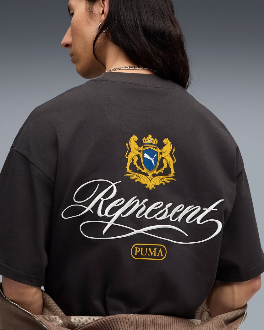 Puma x REPRESENT Graphic Unisex T-Shirt Black 632544-97 Puma x REPRESENT Graphic Unisex T-Shirt Black 632544-97