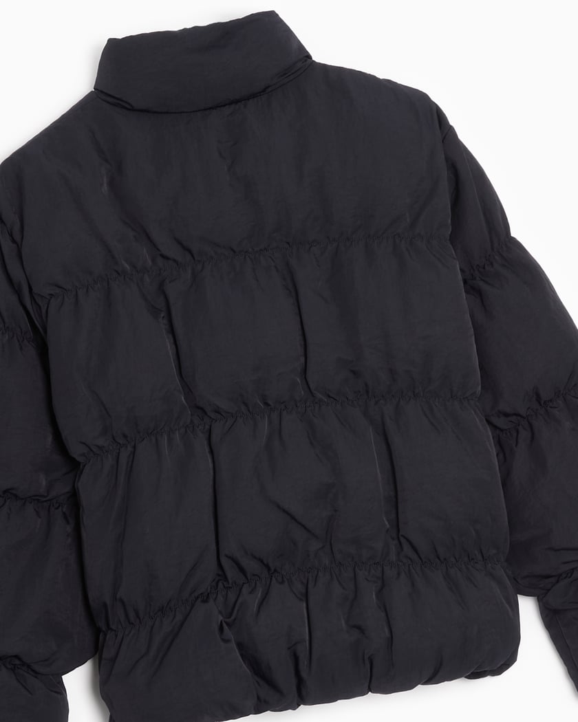 Black womens puffer jacket discount