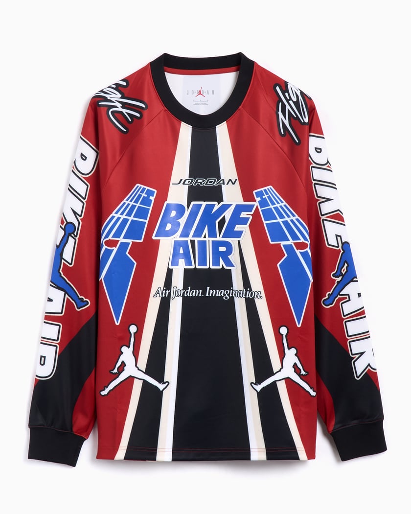 海外ブランドアウトレット通 Jordan x Red T-Shirt Sleeve Long Men's Bike Sylvester Nigel バイクウェア・装備