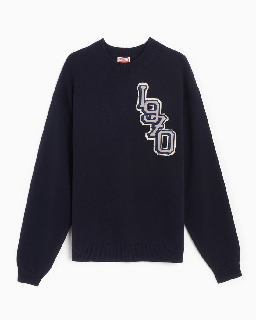 Kenzo Paris Varsity Men s Sweater Black FC65PU3163BC 77 FOOTDISTRICT