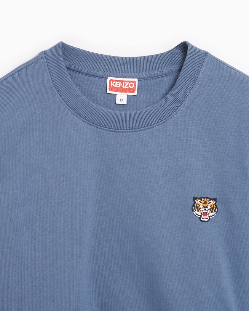 Kenzo Lucky Tiger Men s Sweatshirt Blue FE55SW2084MF 67 FOOTDISTRICT