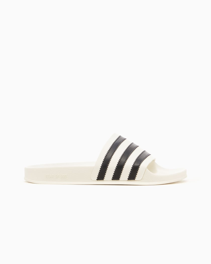 White adidas sliders store