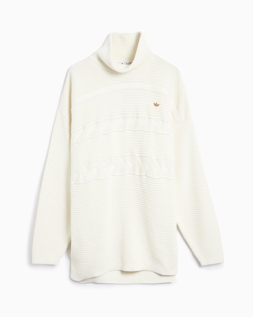 Adidas Originals Women's Premium Oversized Knit Turtleneck Sweater