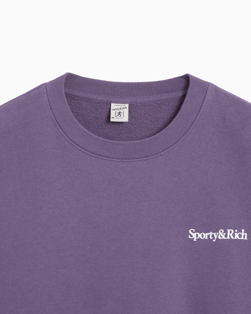 Sporty & Rich Health Is Wealth Unisex Sweatshirt Purple