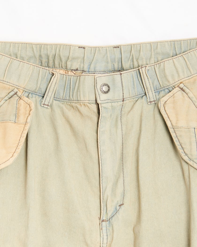 thisisneverthat® Crazy Men's Multi Zip Pants Beige
