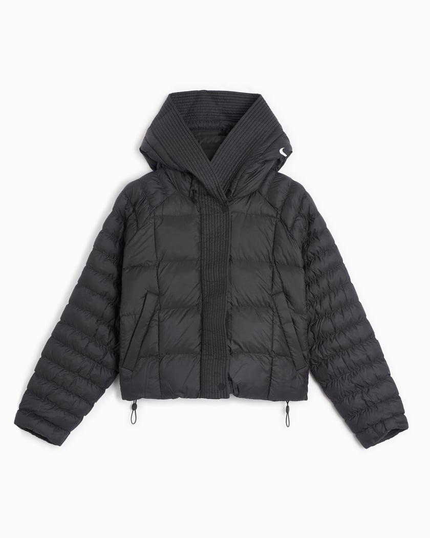 Nike Sportswear Swoosh Women s PrimaLoft Puffer Jacket Black FB8729 010 FOOTDISTRICT