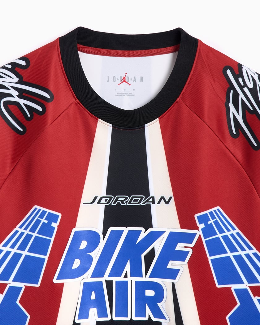Jordan x Nigel Sylvester Bike Men's Long Sleeve T-Shirt Red Jordan x Nigel Sylvester Bike Men's Long Sleeve T-Shirt Red