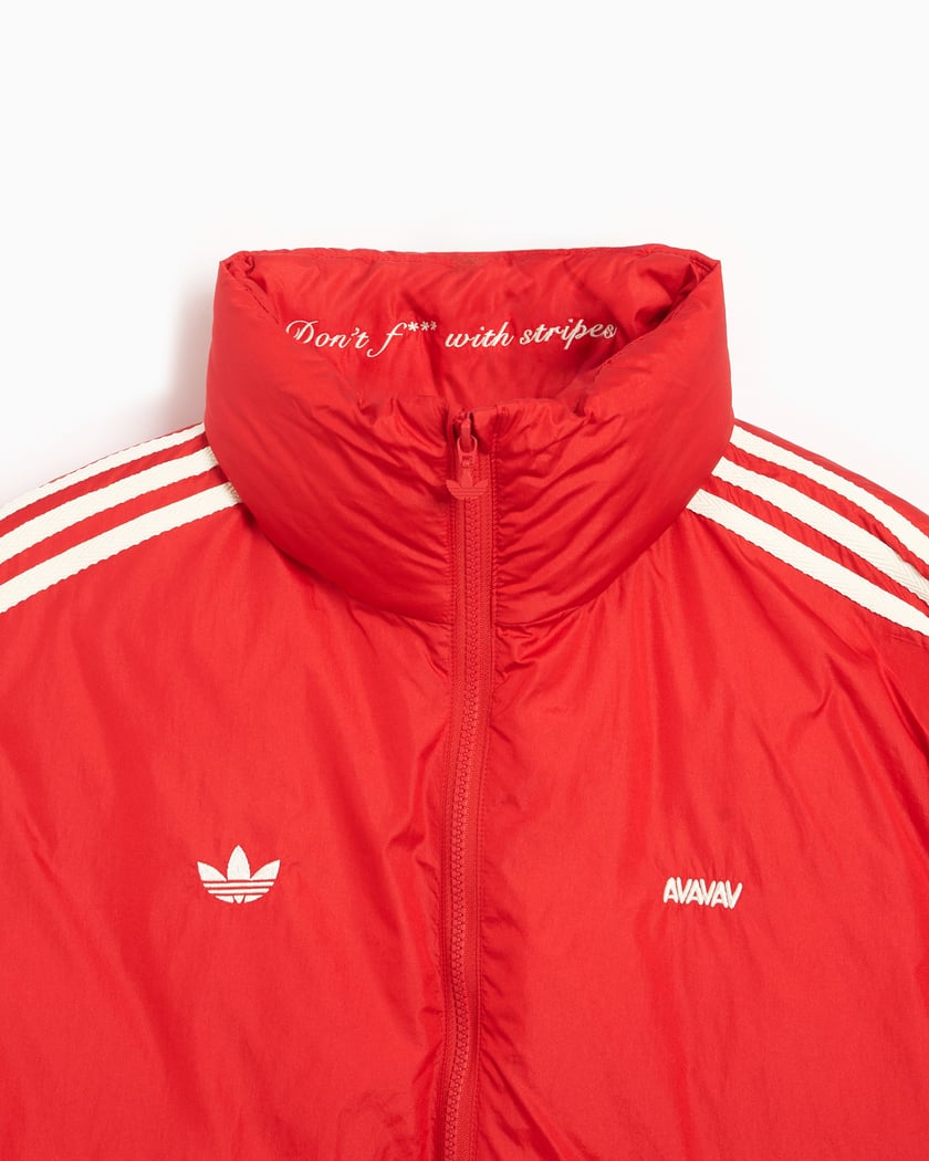 Red adidas coat womens cheap