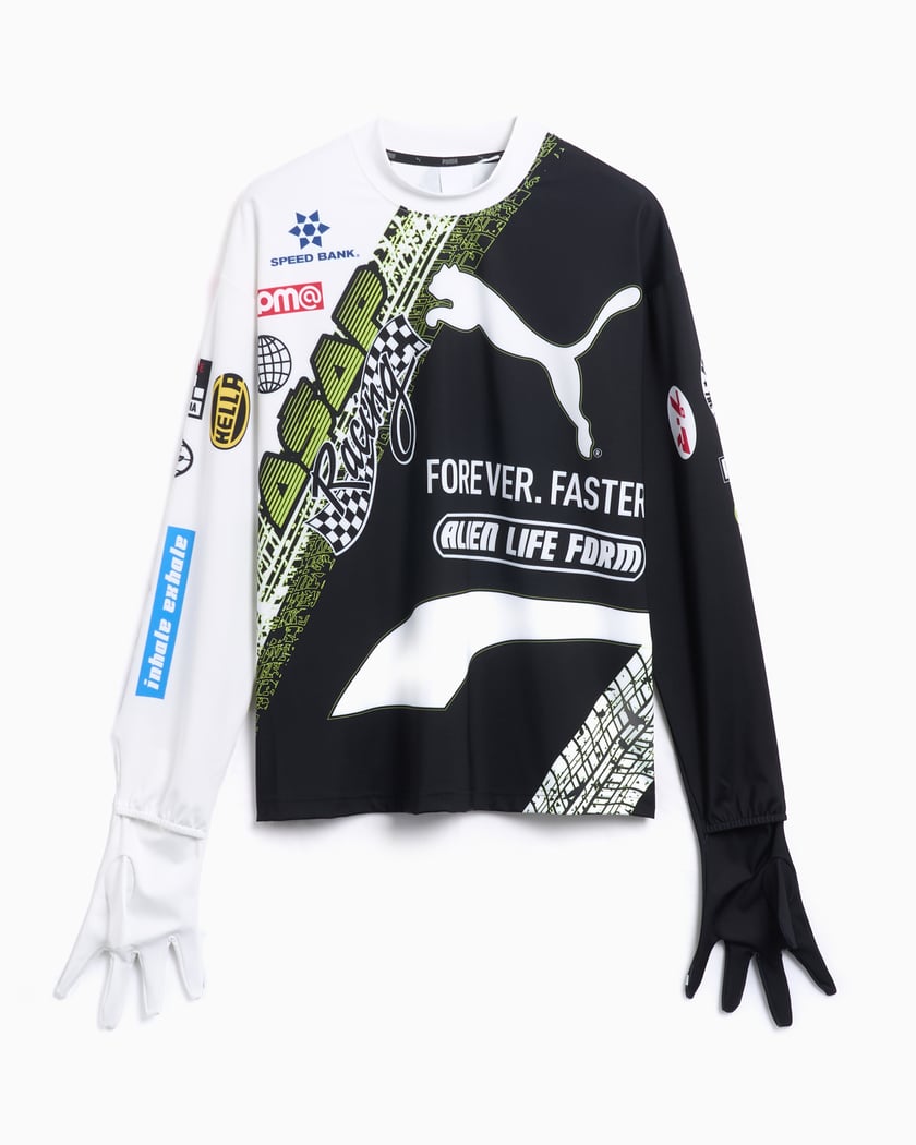 Puma x A AP ROCKY Tire Glove Men s Long Sleeve T Shirt Black 631714 02 FOOTDISTRICT