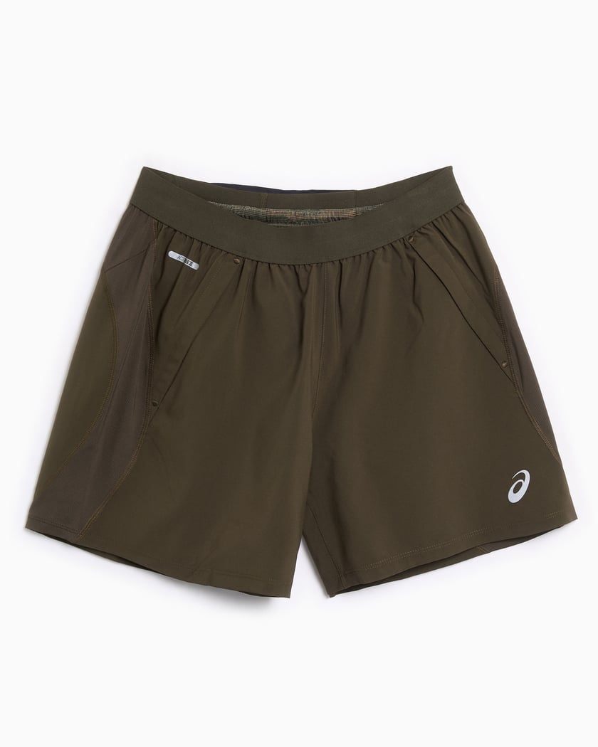 ASICS Road 5IN Men's Shorts Green 2011D247-200 | FOOTDISTRICT