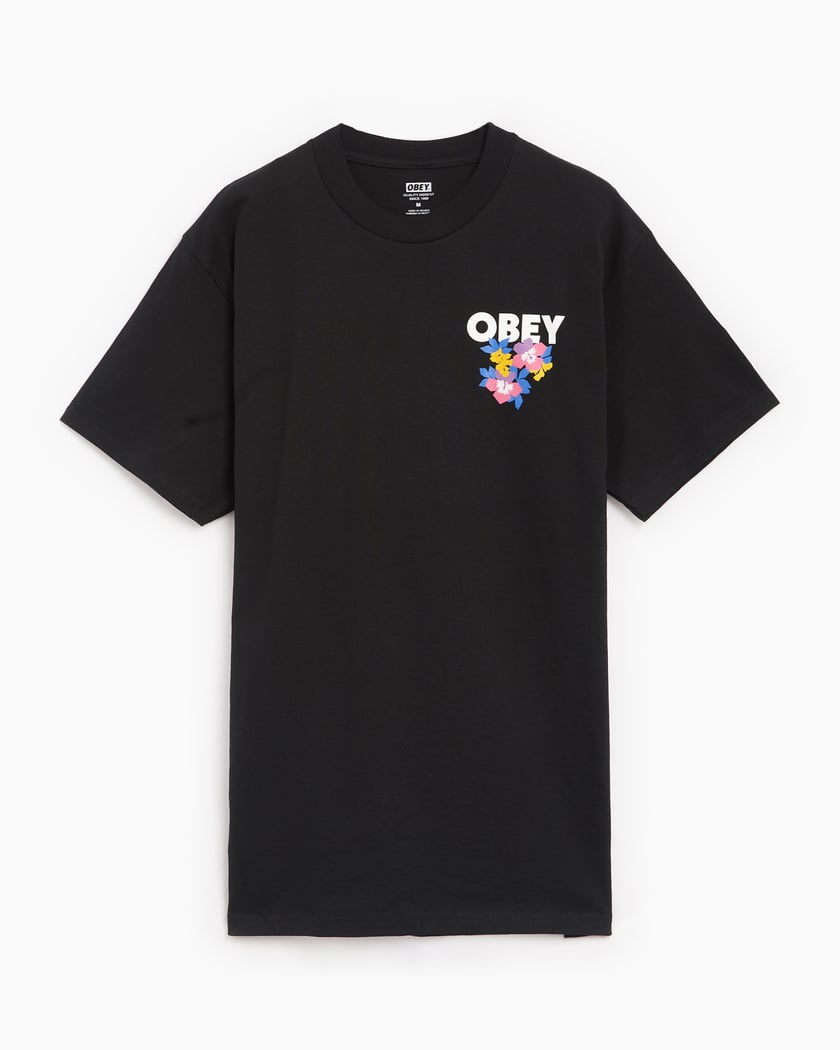 OBEY Clothing Obey Floral Garden Men's T-Shirt Black 165263696-BLK 