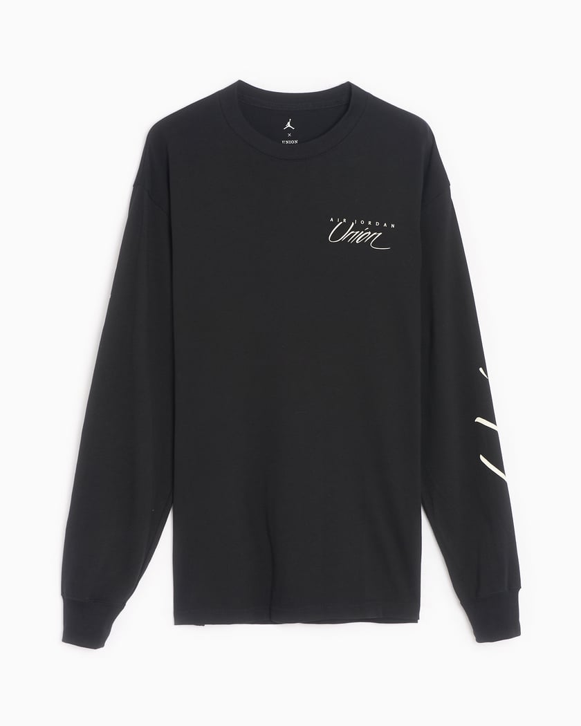 Jordan x UNION Men s Long Sleeve T Shirt Black DV7341 010 FOOTDISTRICT