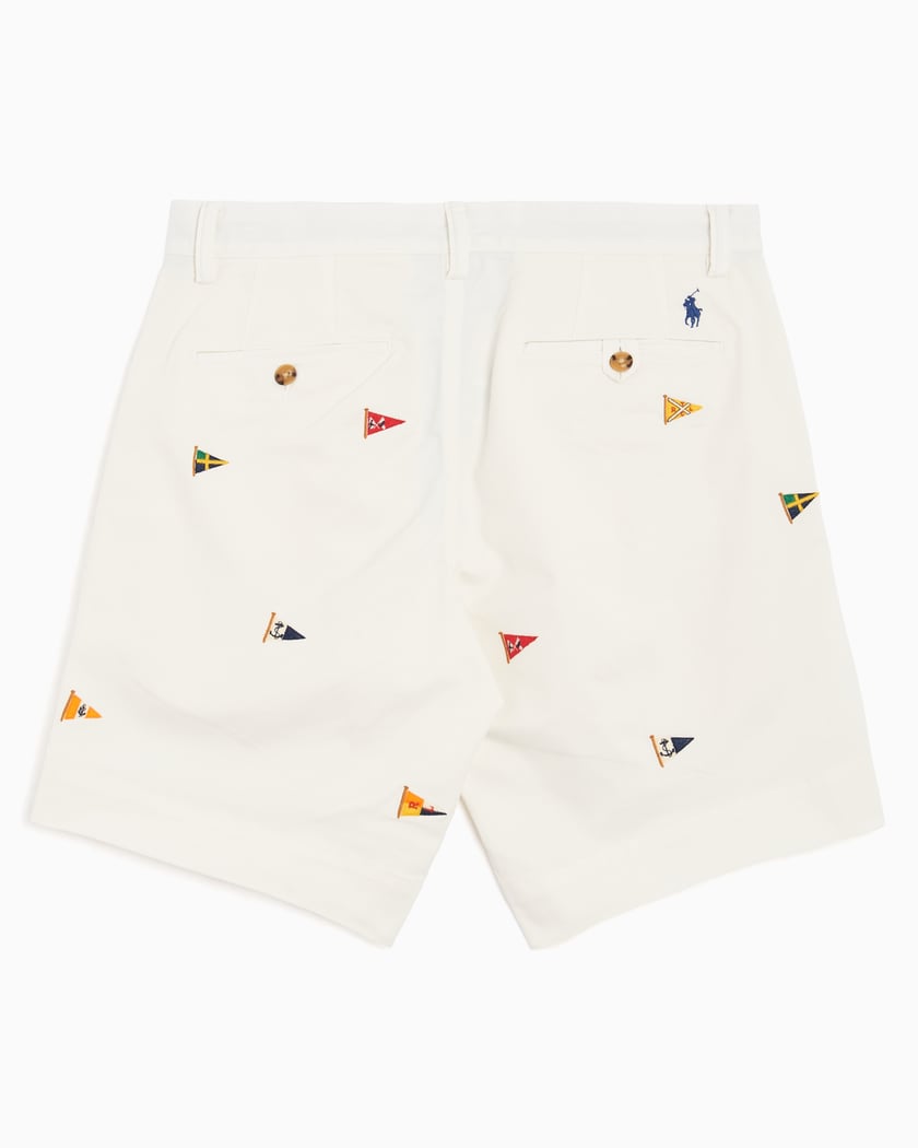 Polo Ralph Lauren 32 1 Stretch Twill Men s Straight Fit Bedford Shorts Blanco 710928932001 FOOTDISTRICT