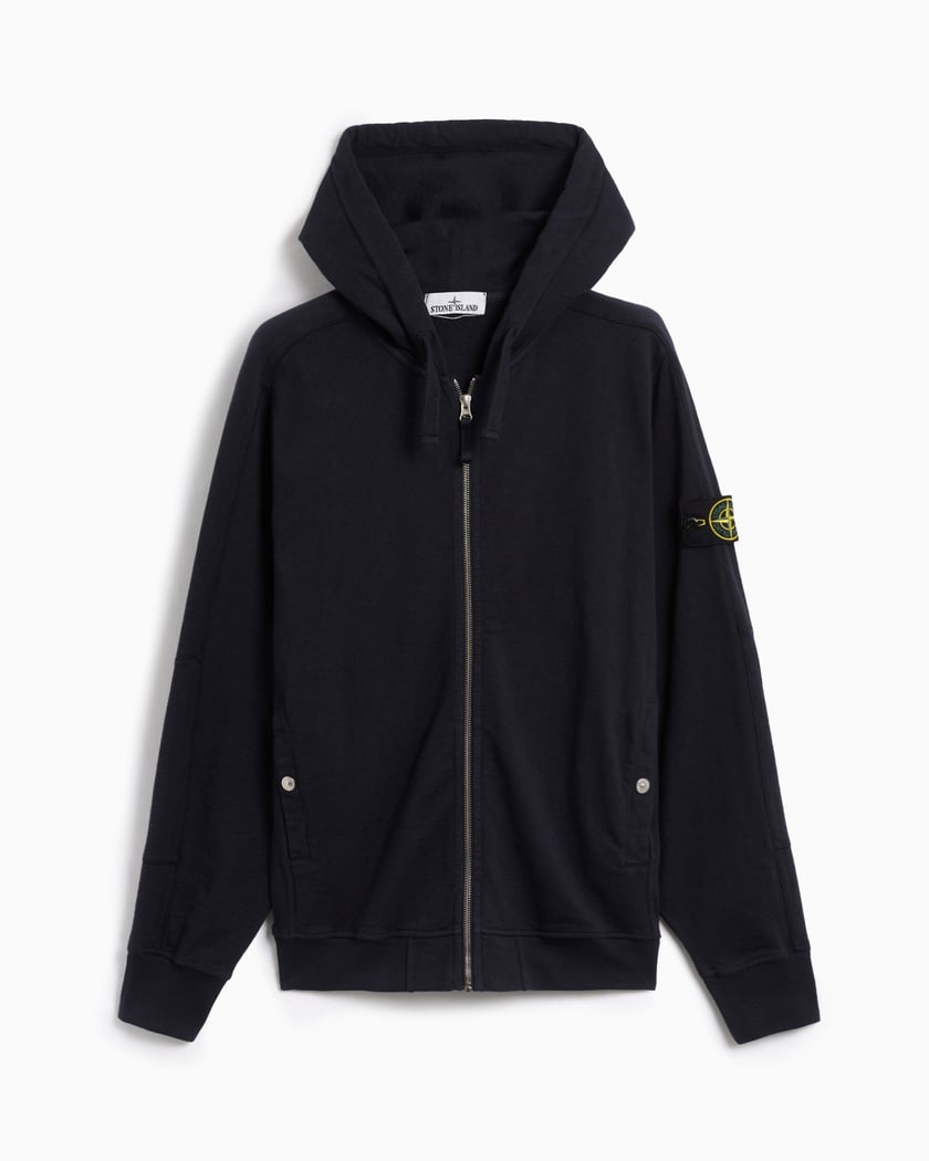 Stone Island Men s Zip Hoodie Blu 801563160 V0020 FOOTDISTRICT