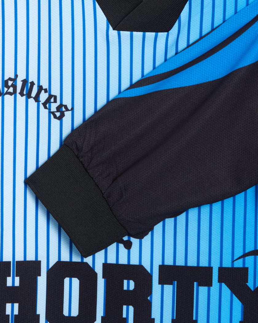 Pleasures x Shortys Dream Goalie Men's Jersey Blue P24F003