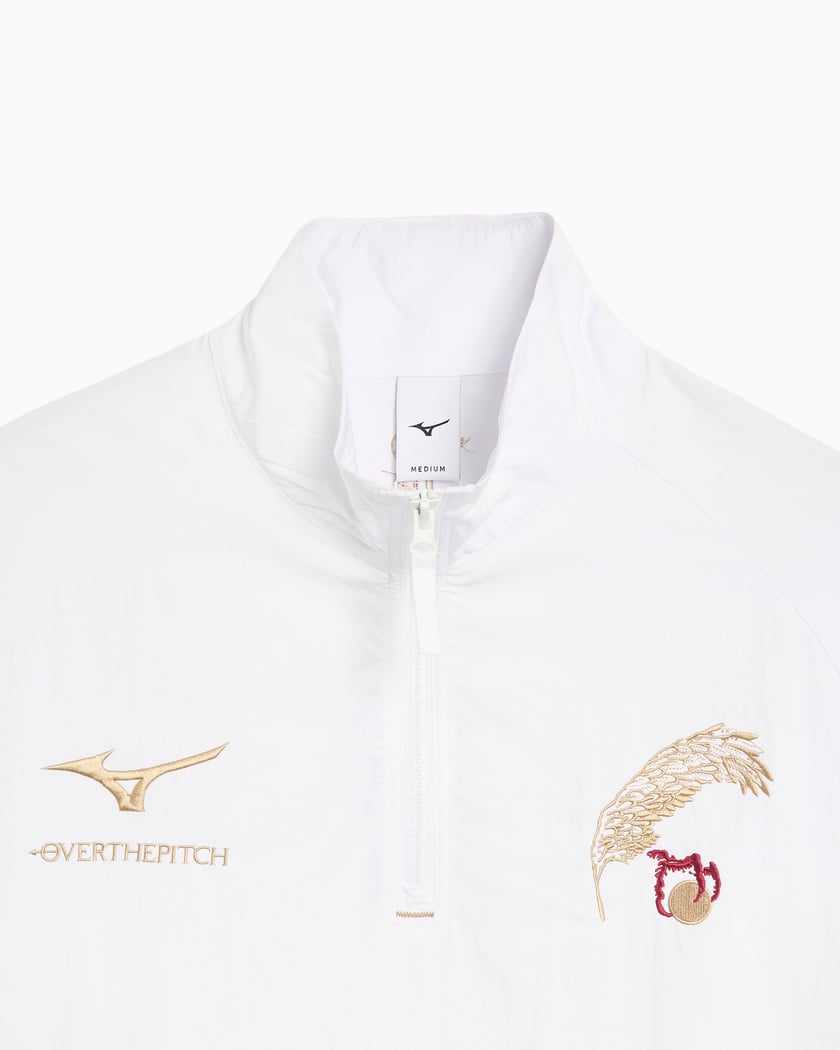 OVER THE PITCH x Mizuno Logo Relaxed Men's Half Zip Sweatshirt
