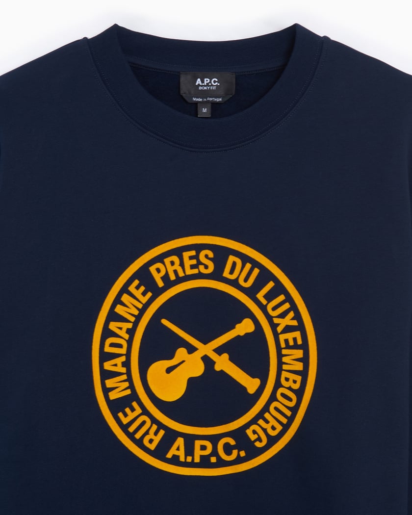 A.P.C. Boxy VPC Guitare Men s Sweatshirt Blau COHBR H27951 IAK FOOTDISTRICT