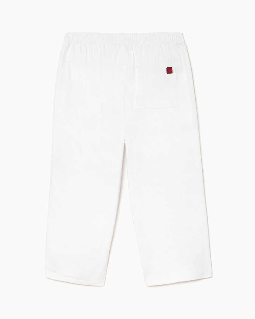 White lacoste track pants cheap