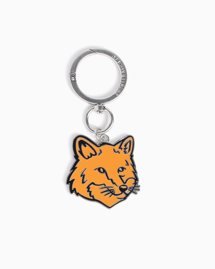 Maison Kitsuné Fox Head Unisex Keychain Orange PM06900AM1002