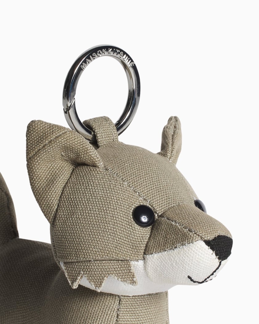 Maison Kitsuné Fox Unisex Keychain Beige PW06902WW0107-P131