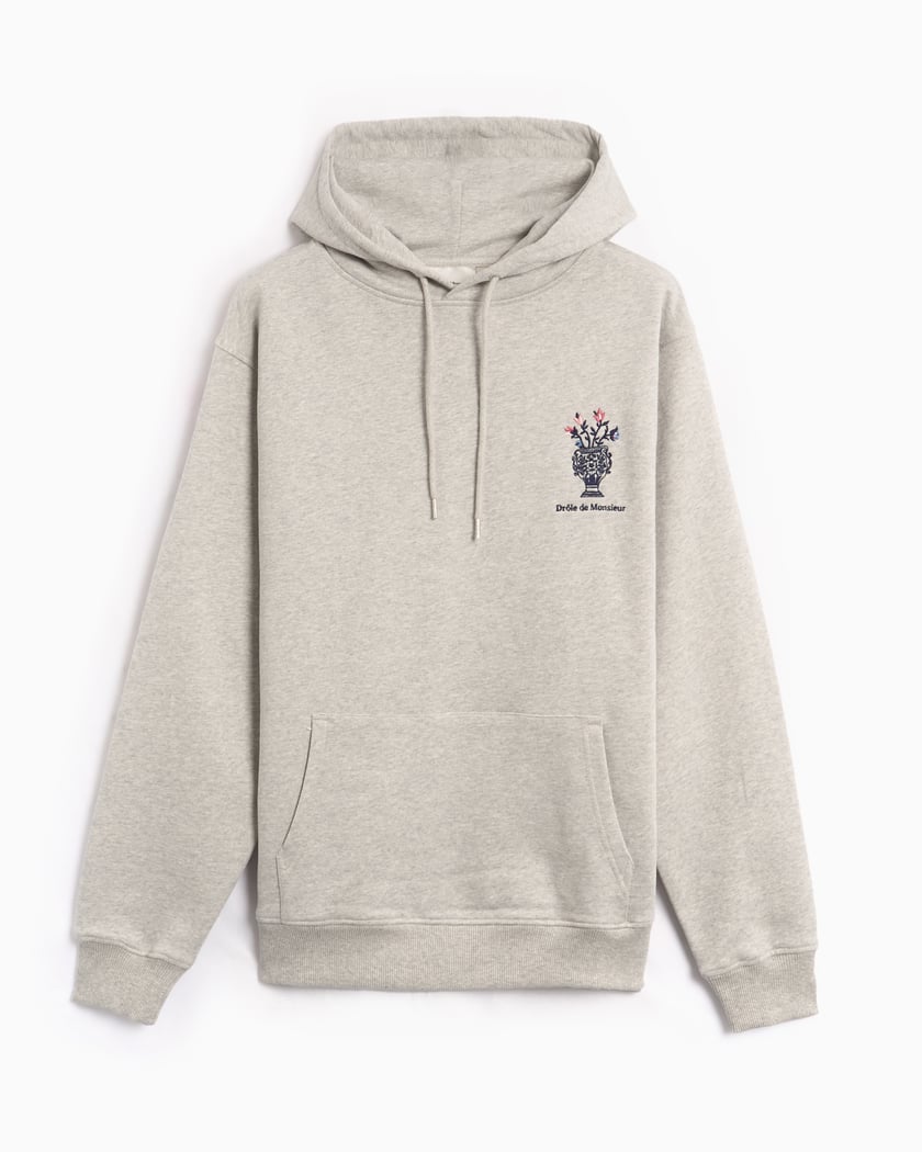 人気 ブランド 服をチェック - 最新トレンドファッション Drôle de Monsieur Vase Men's Hoodie Gray HO171-CO127-GY Lサイズ