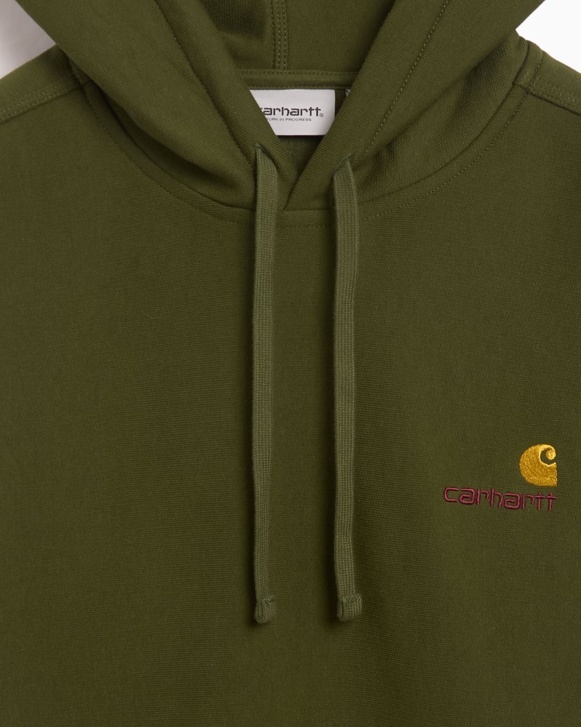 Carhartt WIP Hooded American Script Unisex Hoodie Green Carhartt WIP Hooded American Script Unisex Hoodie Green