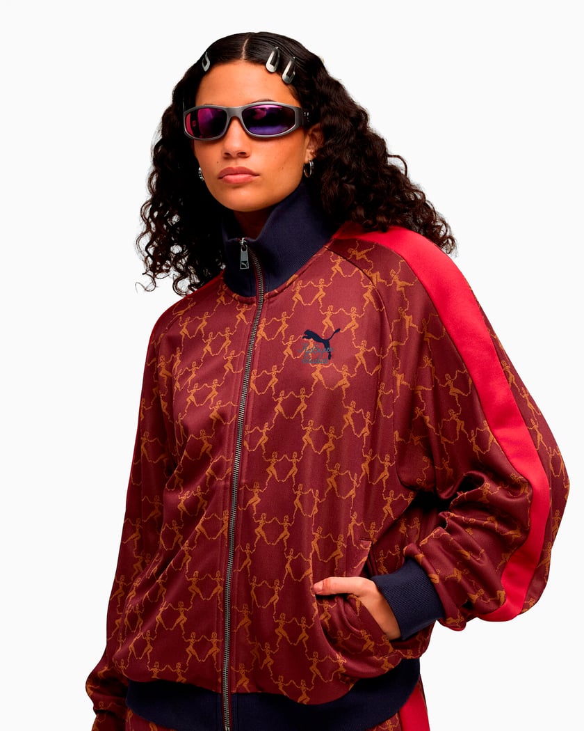 Puma x KidSuper T7 Graphic Relaxed Men's Track Jacket Red